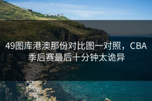 49图库港澳那份对比图一对照，CBA季后赛最后十分钟太诡异