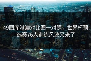 49图库港澳对比图一对照，世界杯预选赛76人训练风波又来了