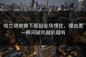 哈兰德被换下那刻全场愣住，理由更一瞬间破防越扒越有