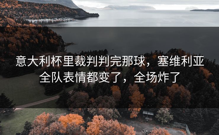 意大利杯里裁判判完那球,塞维利亚全队表情都变了,全场炸了 意大利杯里裁判判完那球,塞维利亚全队表情都变了,全场炸了